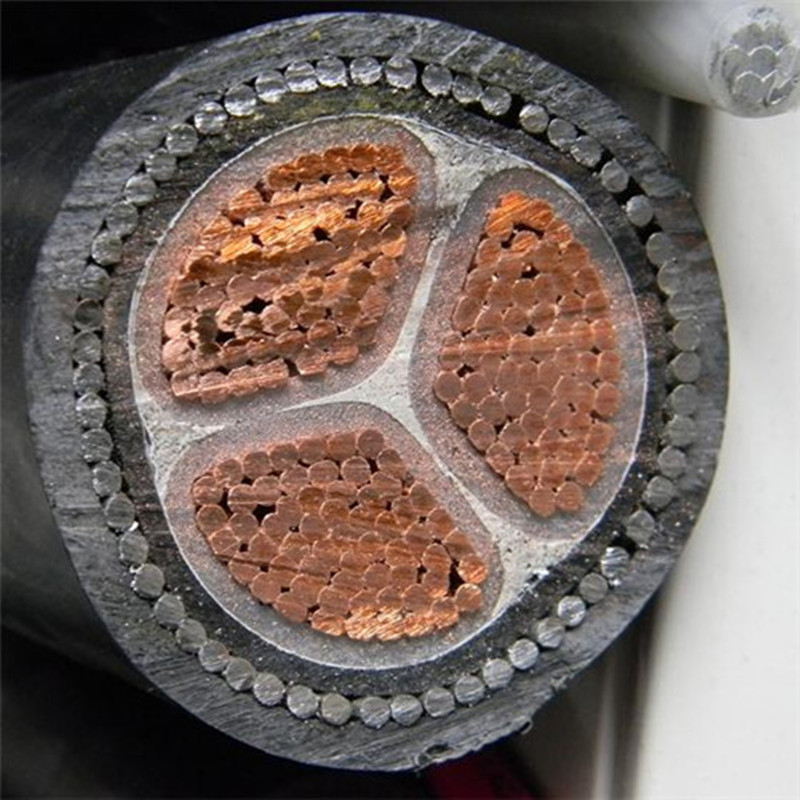 16mm² 3 jádrový ocelový drát pancéřovaný kabel měděný drát lanko pro pokládku uvnitř