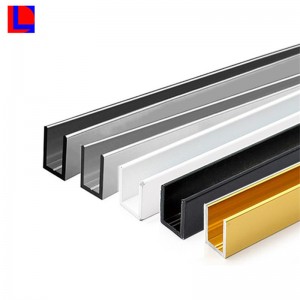 Eloxovaný povrchový profil vytlačování u kanálu hliník