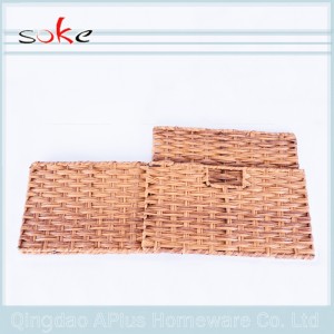 Horký prodej kvalitního PE ratanového ručně tkaného úložného košíku