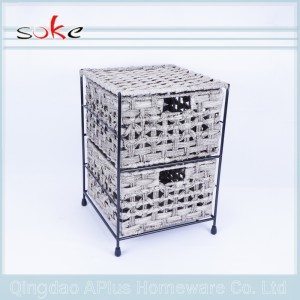 Odolný PE ratanový ručně tkaný úložný koš