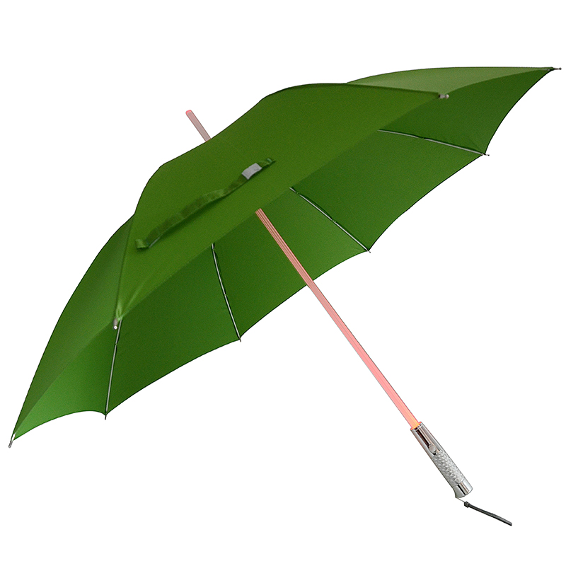 Ekologický materiál Kompaktní klika LED dřík rovný Deštník
