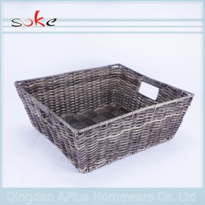 Kvalitní PE ratanový tkaný úložný koš