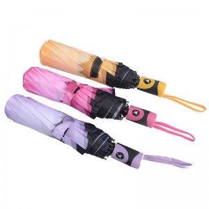 Propagační vysoce hodnocený produkt s automatickým otevíráním 3 deštník s UV deštníkem