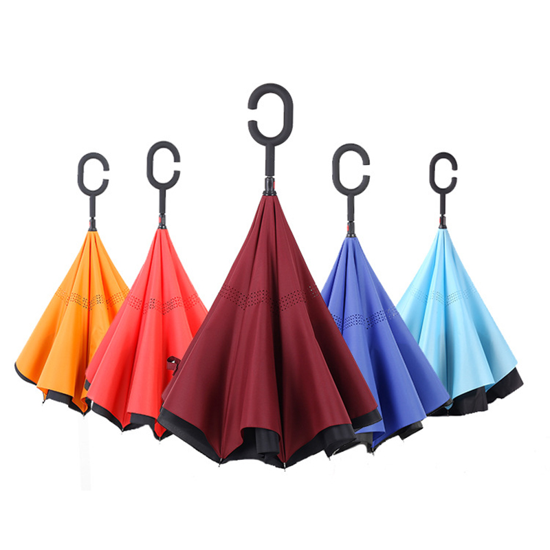 2019 Small OEM Order Accepted Manual open Upside Down Reverse Inverted Inverted Deštník
