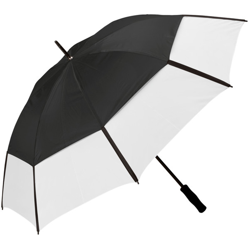 Velkoformátový dvoupalcový větruvzdorný golfový deštník s děrami s otvory
