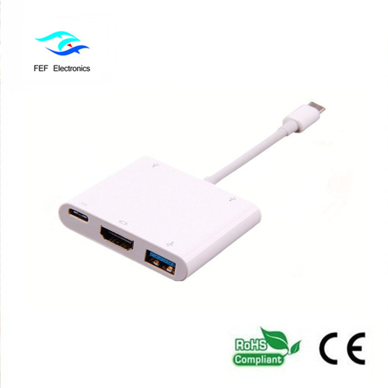 USB 3.1 typ-c do HDM1 + ​​USB 3.0 + PD