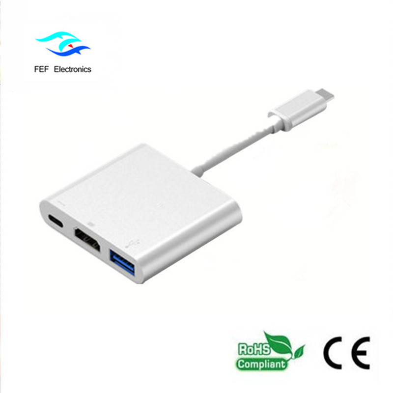 USB 3.1 typ-c do HDM1 + ​​USB 3.0 + PD