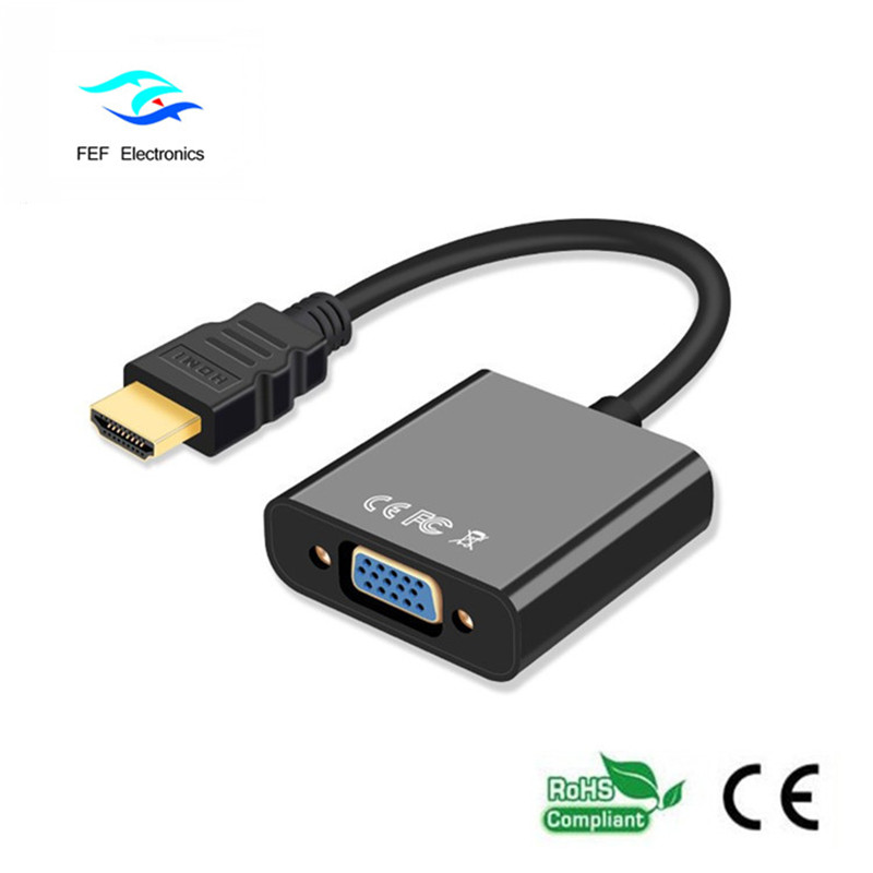 Zapojte a přehrajte kabel samice / samice 1080p HDMI TO VGA samice převodníku Kód: FEF-HIC-001