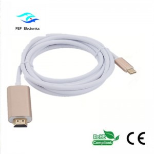 Převodník USB typu c na HDMI samec převodníku ABS Kód: FEF-USBIC-013