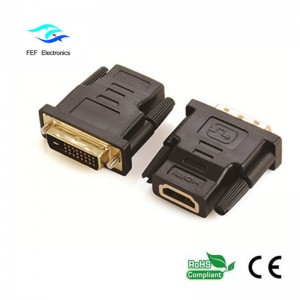 DVI (18 + 1) samec do HDMI samice adaptér Kód: FEF_HD-001