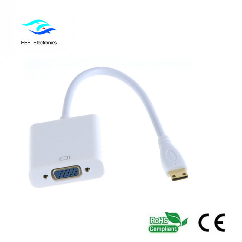 Mini HDMI samčí na VGA samičí převodník kód: FEF-HIC-004