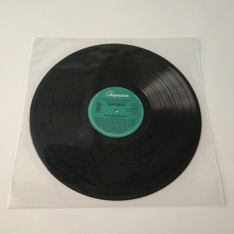 Ploché polyetylenové vnější rukávy s 12 palcovými LP deskami