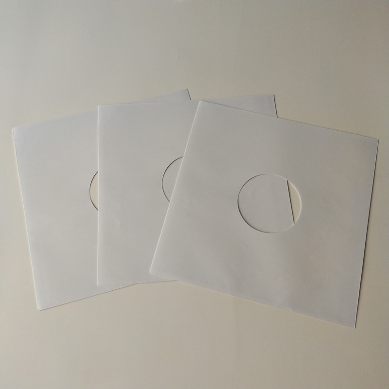 Vnitřní rukávy z 12 bílých papírů z vinylu LP pro záznam vinylu 33RPM