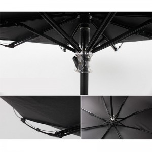 Marketingová reklama 3krát Barevně měnící se manul otevřený UV ochranný látkový deštník