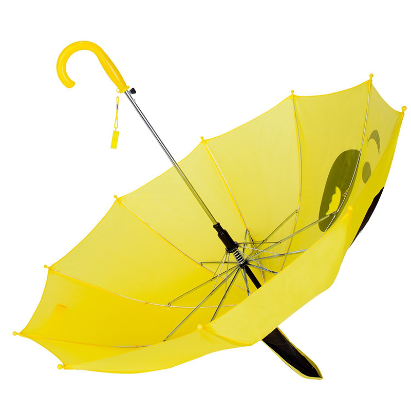 Velkoobchod deštník černá žlutá barva panda auto otevřené zvířecí deštník pro děti