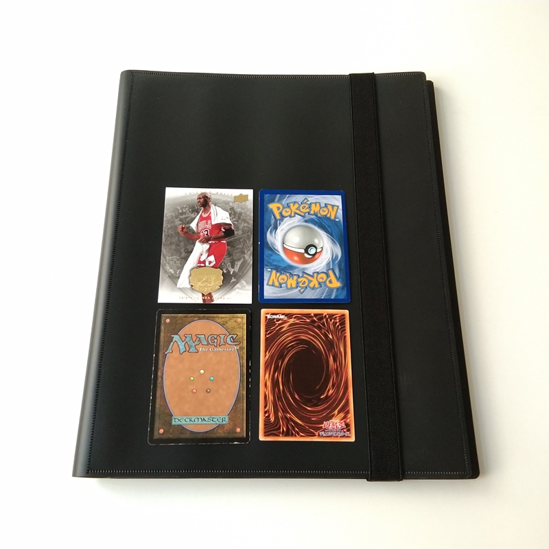 Alba 9-Pocket Poly Black Collector Card Binder Alba pro karty MTG / YGO / Sport