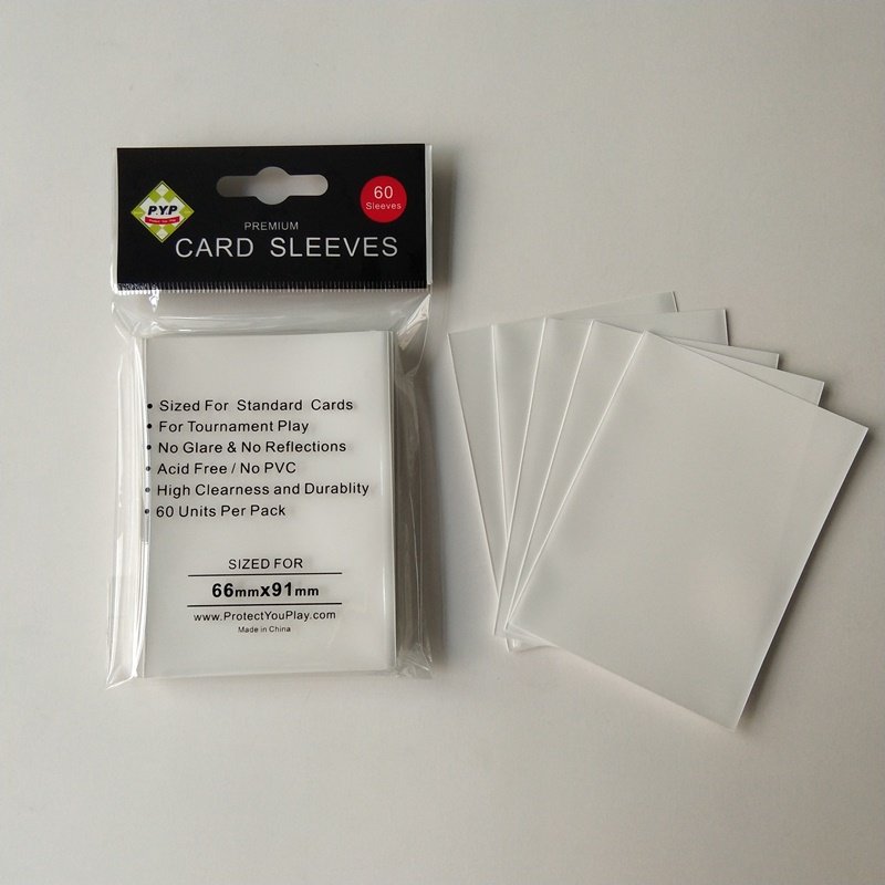 Chrániče bílé matné paluby rukávy standardní velikosti MTG Pokemon