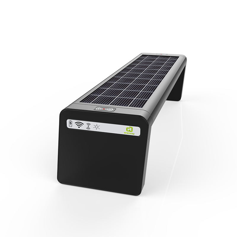 Solar Smart Bench Volitelný stojan na kola a LED obrazovka na zadní straně