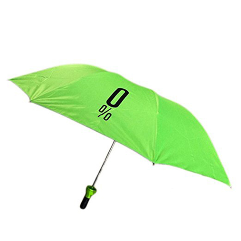 Černý deštník s logem potisku 21 palců, 3krát ruční deštník pro děti