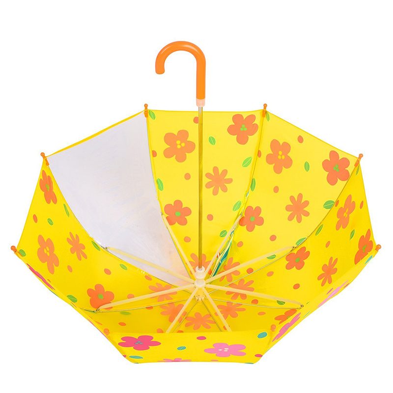 Levné bílé sklolaminátový rám bezpečnostní děti kompaktní 1panel POE deštník dětský deštník