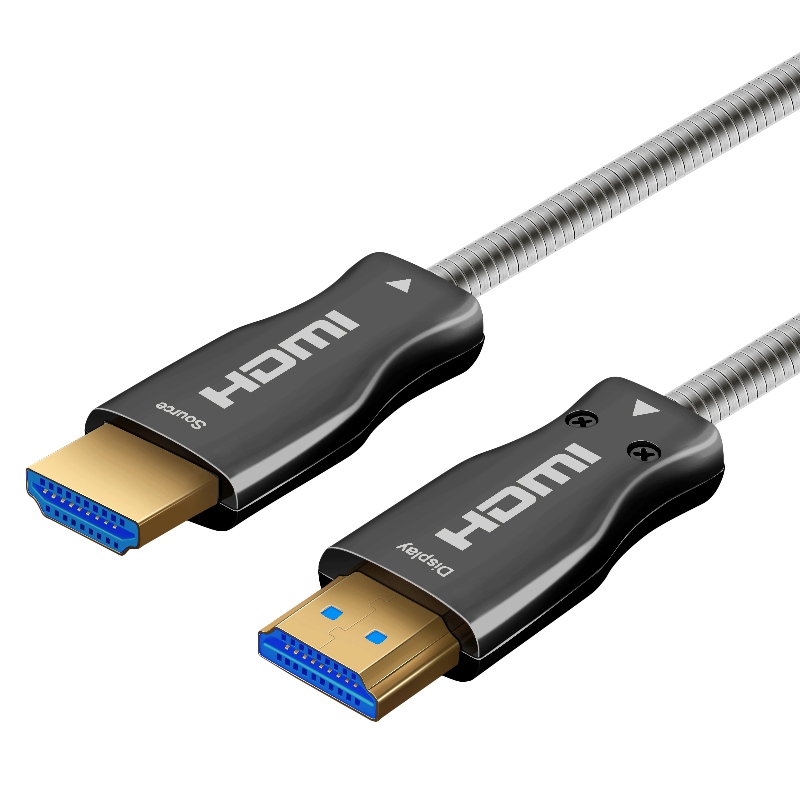 15m 49ft HDMI 2.0 18Gbps 4K 60Hz HDMI to HDMI kabel s pozlaceným optickým kabelem