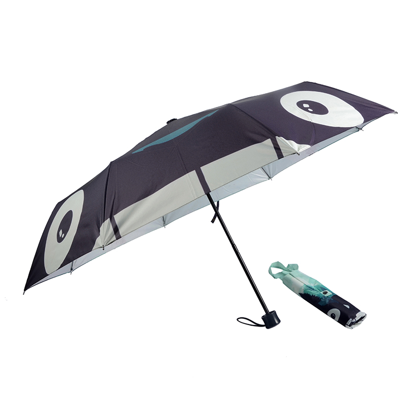 Digitální deštník s nákupní taškou s přizpůsobeným 3násobným manuálním deštníkem