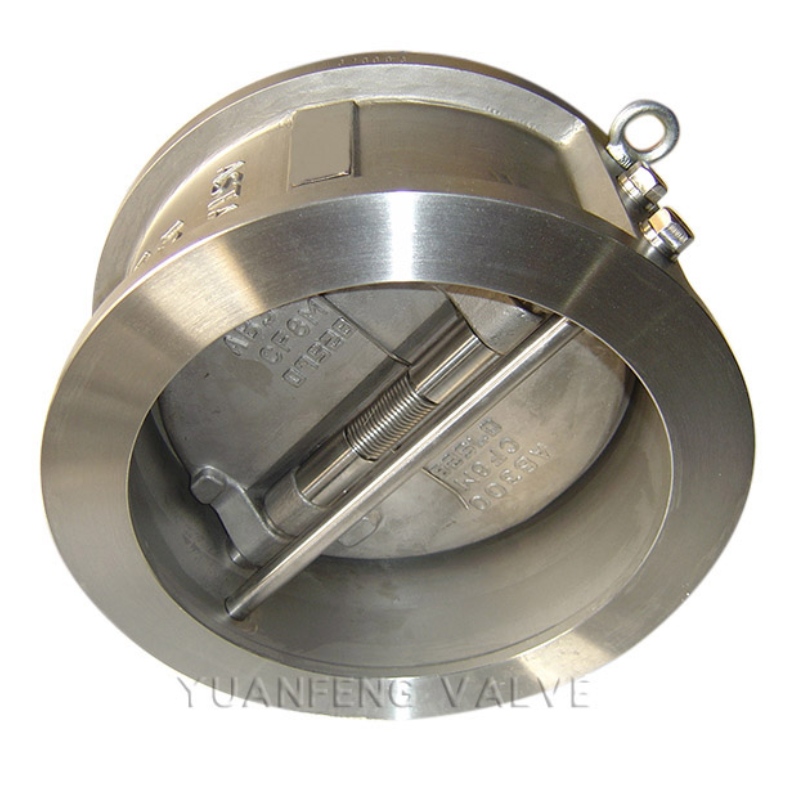 Zpětný ventil typu talíře s dvěma deskami