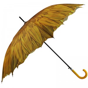 Kvalitní velkoobchodní prodejní reklama venkovní květ tvar rovný deštník