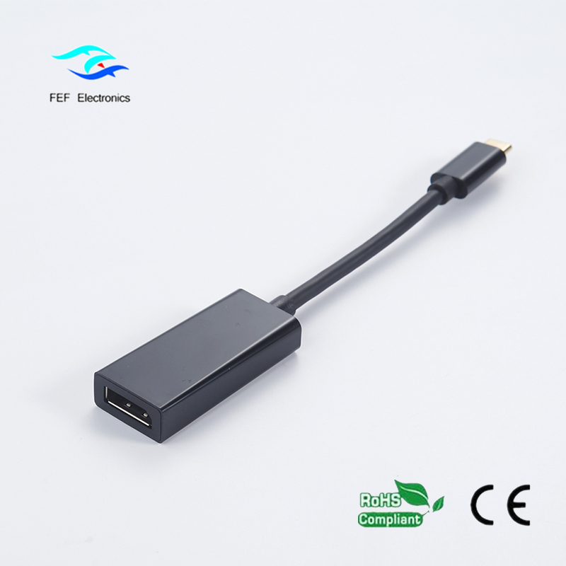 USB TYP C k Displayport ženské ABS skořepině Kód: FEF-USBIC-004A