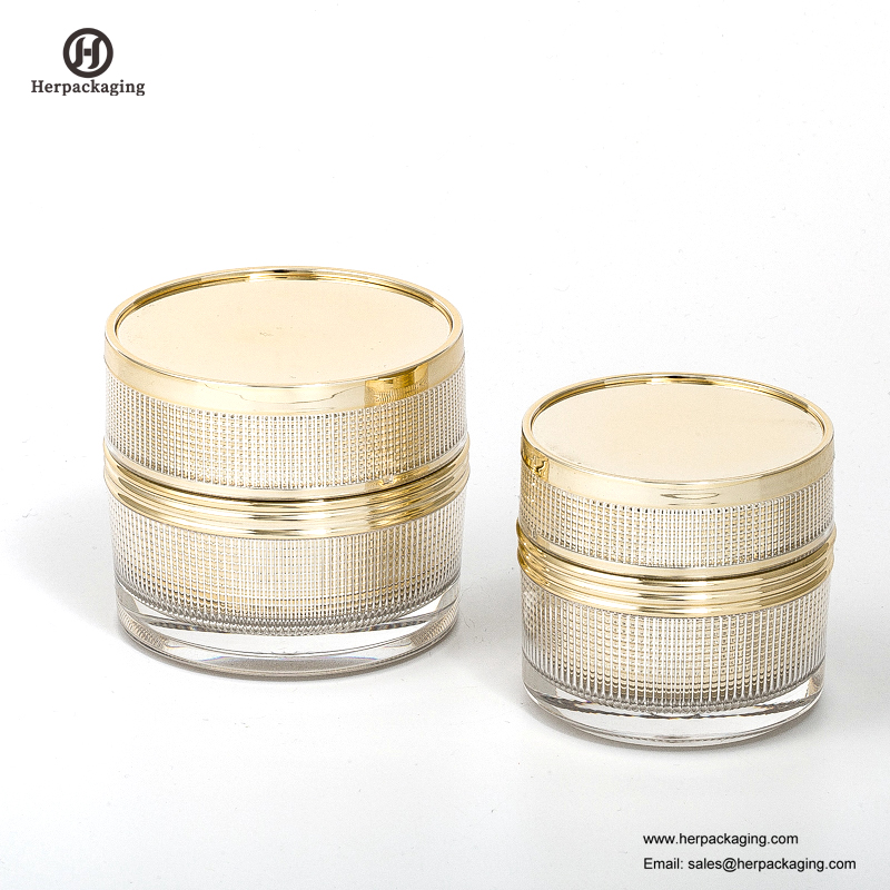 HXL236 luxusní kulatá prázdná akrylová kosmetická nádoba