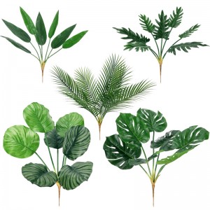 Umělé plastové rostlinné trávy pro domácí svatební domácí stůl uspořádání dekorace dekorace zelená