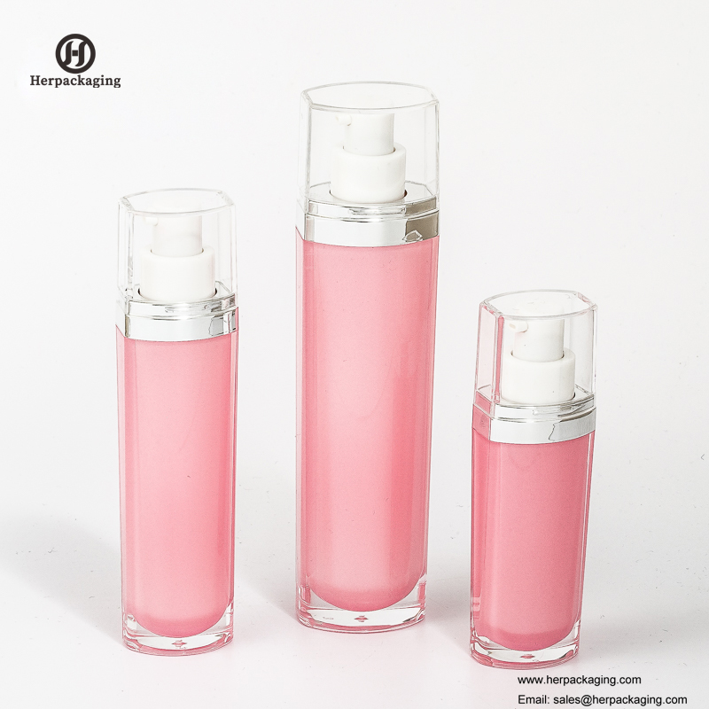 HXL319 Prázdný akrylový bezvzduchový krém a pleťová láhev s kosmetickým obalem pro péči o pleť