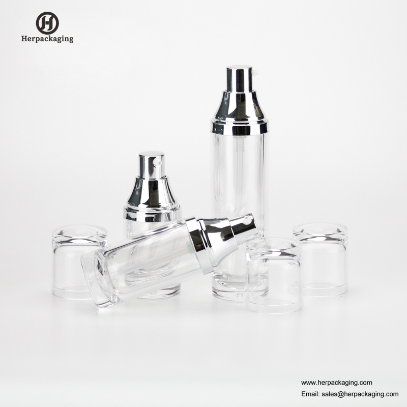 HXL328A Prázdný akrylový bezvzduchový krém a pleťová láhev s kosmetickým obalem pro péči o pleť