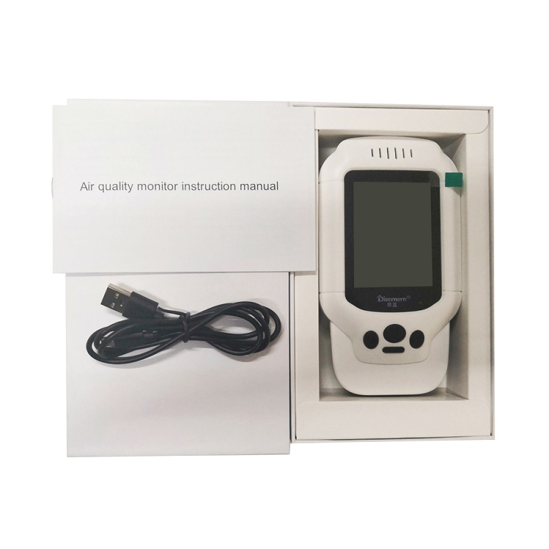 Dienmern DM502 PM2.5 Laserový detektor částic Laserový detektor částic Profesionální měřicí přístroj Přesné testování pro LCD displej PM1.0 PM10