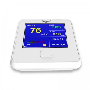 Dienmern DM103 Detektor kvality vzduchu pro PM2,5 + HCHO + TVOC + AQI + PM1.0 + PM10