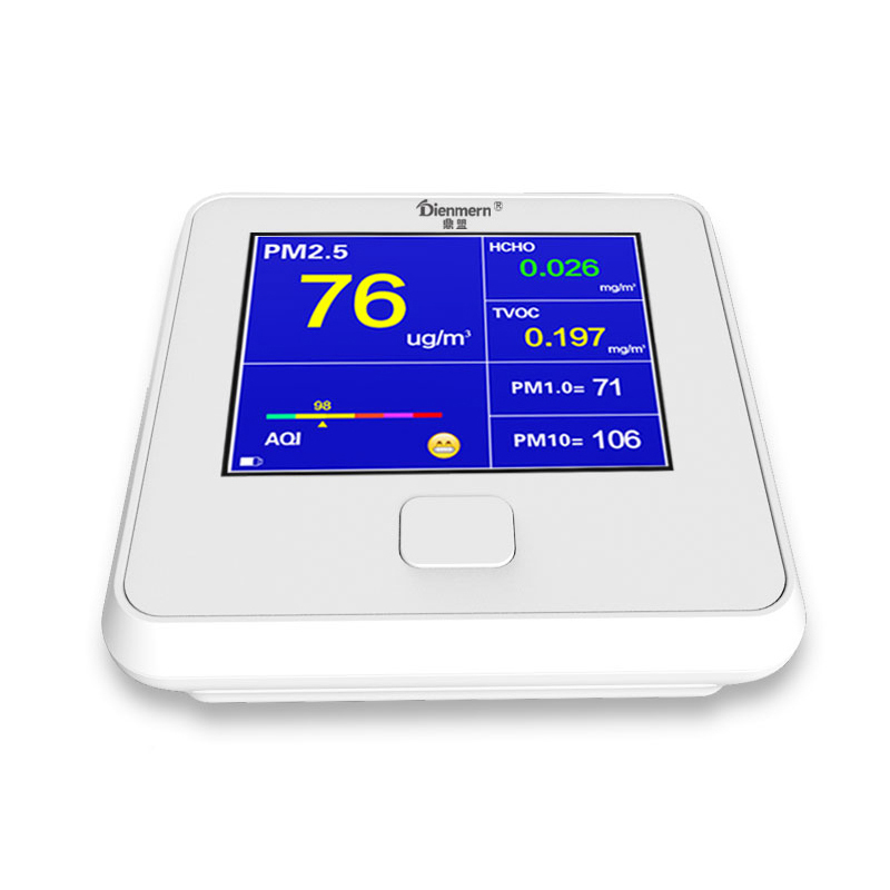 Dienmern DM103 Detektor kvality vzduchu pro PM2,5 + HCHO + TVOC + AQI + PM1.0 + PM10