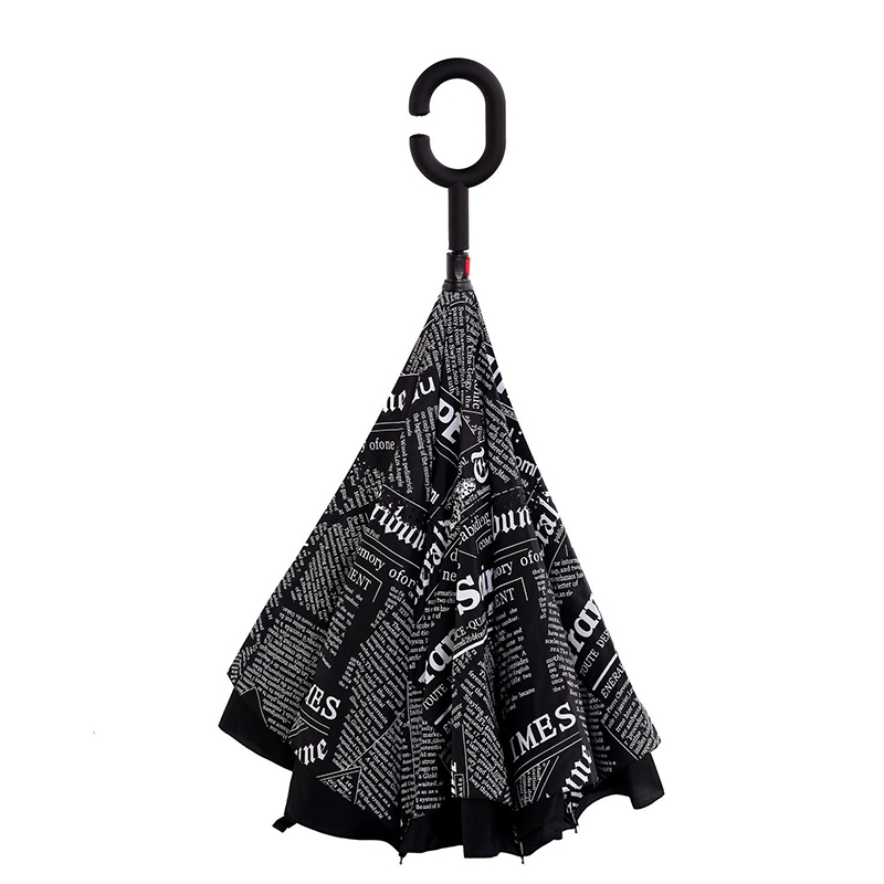 2019 Samostatně stojící auto Rain Gear Inverted Flowers Reverse Deštník