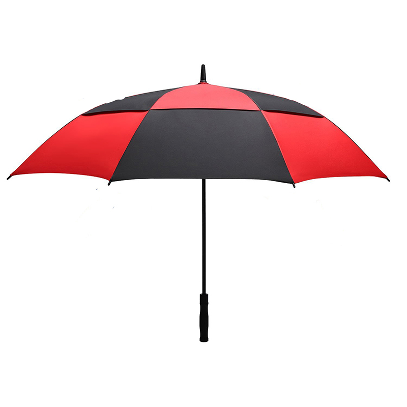 Dvouvrstvý větruodolný golfový deštník EVA rukojeť tlačítko pro automatické otevření