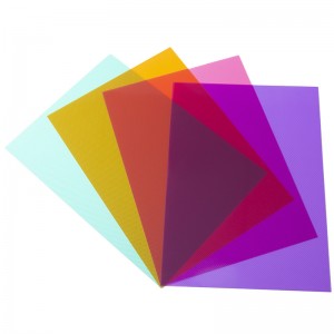 Barevné keprové PP listy pro papírnictví a balení