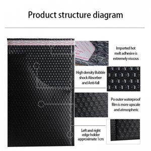 Vlastní tištěné plastové obálky Bubble EnvelopesPink Rose Gold Bubble Poly Mailer Bag