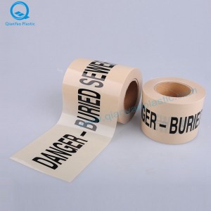 Výstražná páska, která není detekovatelná; Varovná páska RAINWATER NEPORUŠITELNÁ; NEDOSTATEČNÁ Varovná páska s vratnou vodou