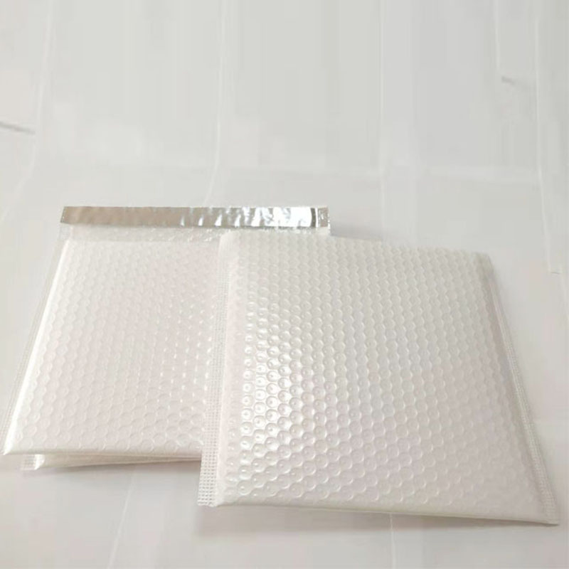 bílá kovová fólie vlastní bublinková obálka poly poštovní s logem / poštovní tašky s polstrováním plast