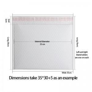 Velkoobchodní bílé poly bublinkové poštovní obálky / polstrované přepravní tašky