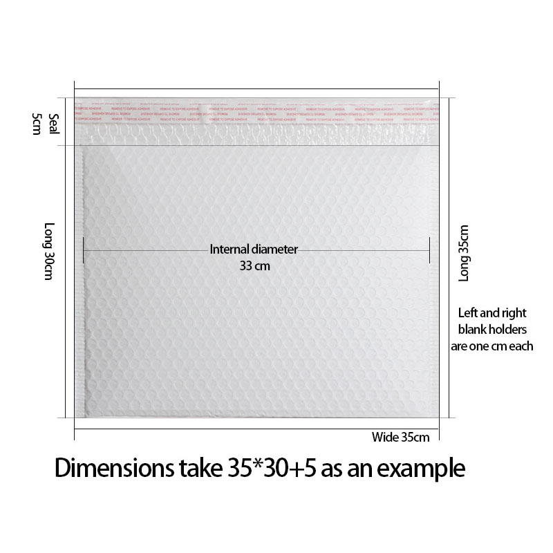 bílá uzavíratelná bublinková zásilková obálka poly přepravní tašky s bublinkovou fólií