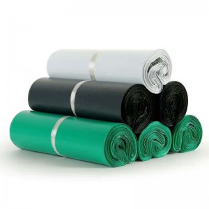 Černá zakázková plastová poly Mailer expresní poštovní taška růžový obal z polyethylenového pouzdra