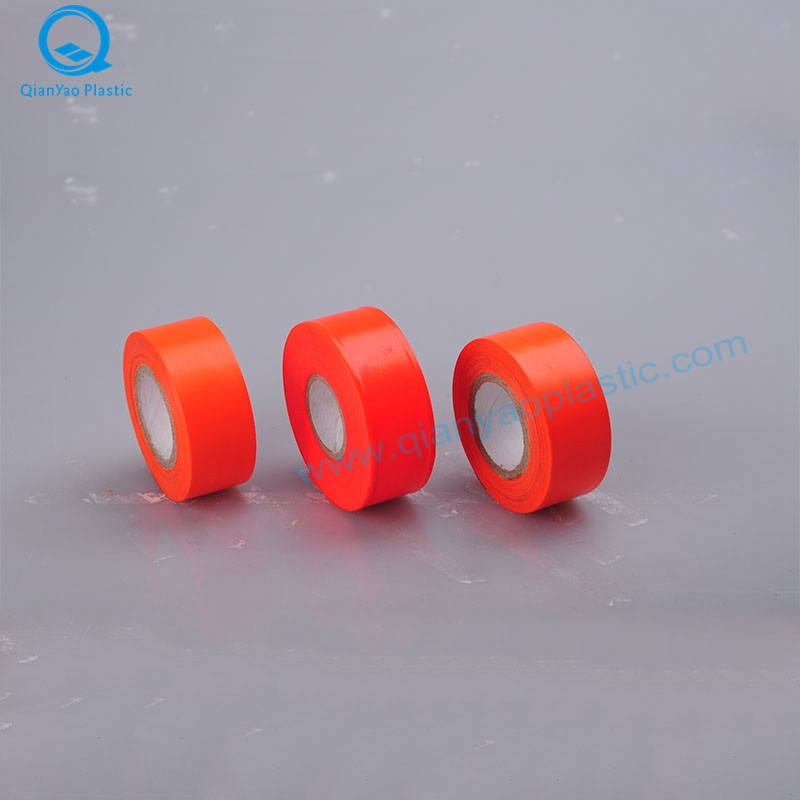 1-3 / 16'X150 '/ 300' Kanada Vápno / oranžová plastová neoznačená průzkumná páska