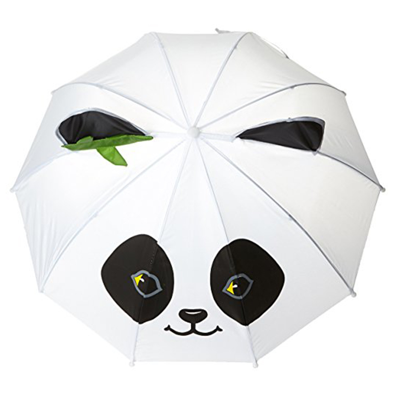 17 palců bezpečné pongee textilie auto otevřít malé děti příznivé panda dárkový deštník snadno přenášet