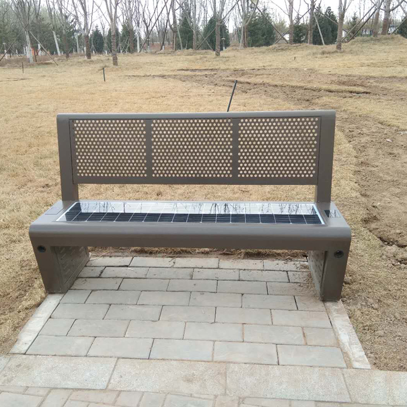 Veřejná pouliční sedadla Solar Park Bench s bezdrátovým nabíjením