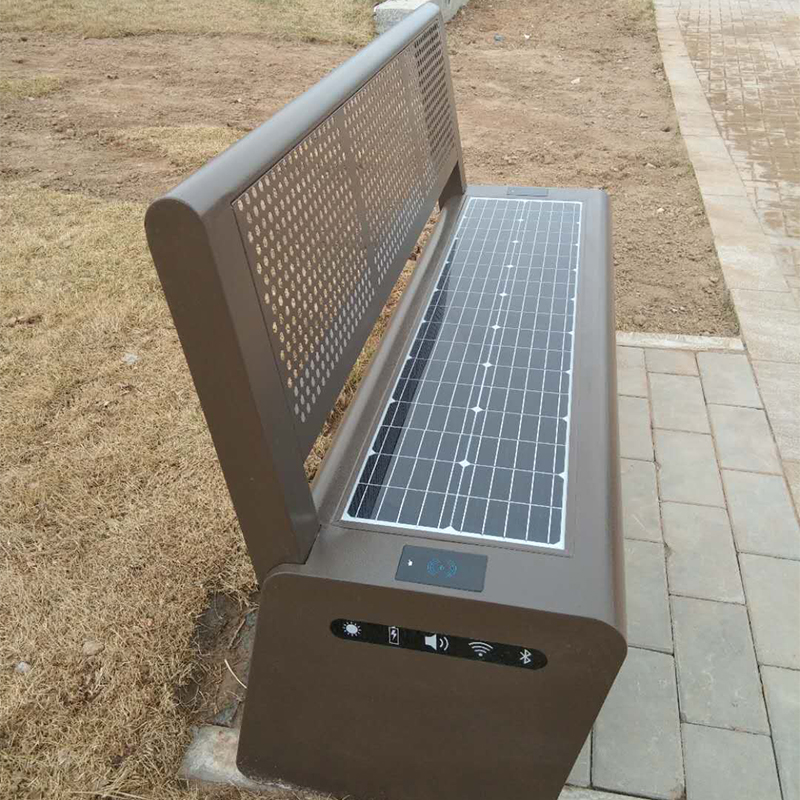 Veřejná pouliční sedadla Solar Park Bench s bezdrátovým nabíjením