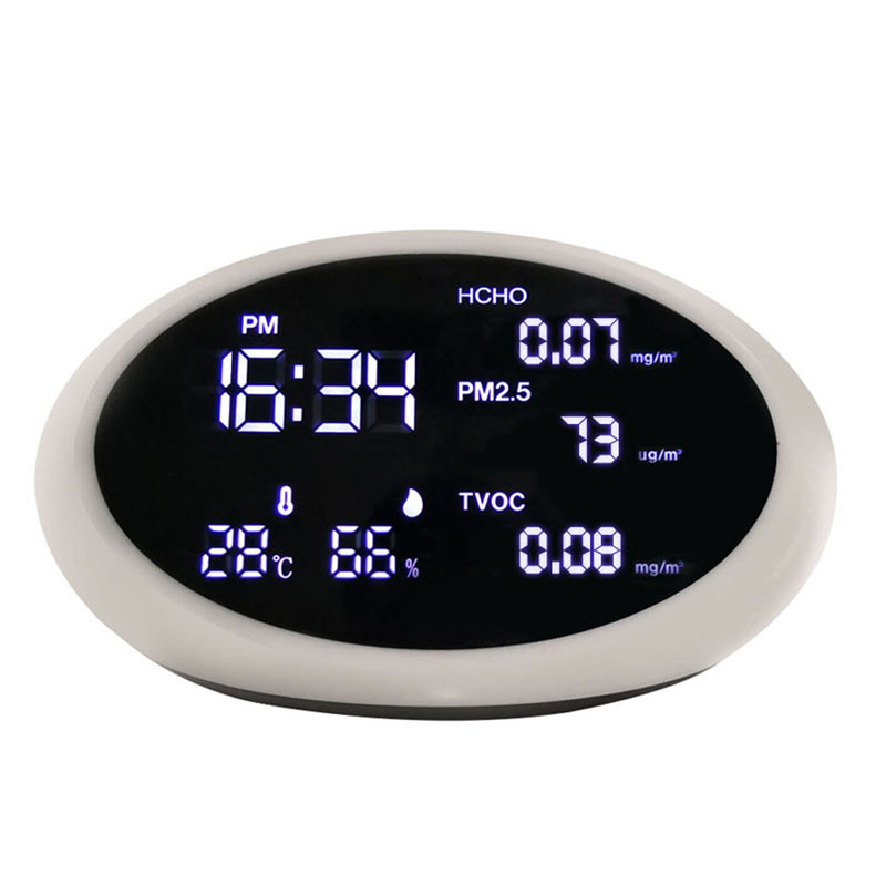 Monitor kvality ovzduší PM2.5 detektor plynu HCHO detektor senzorový analyzátor analyzátor vlhkosti Měřič teploty Tester TVOC